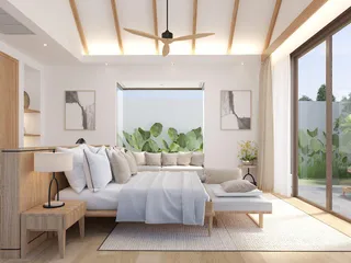 Закрытый комплекс вилл с бассейнами рядом с пляжем Банг Тао, Пхукет, Таиланд