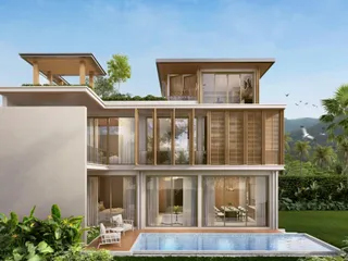 Новый охраняемый комплекс вилл с бассейнами и джакузи на крыше в 400 метрах от пляжа Банг Тао, Пхукет, Таиланд