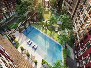 Жилой комплекс с бассейном и тренажерным залом рядом с аэропортом, Нонтхабури, Таиланд