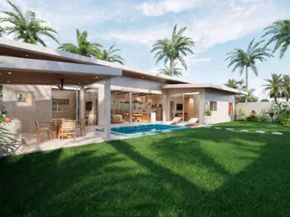 Новый жилой комплекс вилл с бассейнами рядом со всей инфраструктурой, Маенам, Самуи, Таиланд