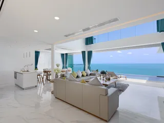 Новая вилла премиум класса с бассейном и панорамным видом на море недалеко от пляжа и международной школы, Самуи, Таиланд