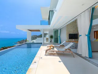 Новая вилла премиум класса с бассейном и панорамным видом на море недалеко от пляжа и международной школы, Самуи, Таиланд