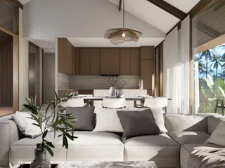 Комплекс вилл с бассейнами и садами рядом с пляжами и причалами, Самуи, Таиланд