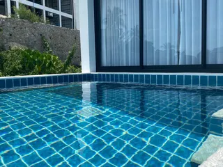 Меблированные двухкомнатные апартаменты с собственным бассейном и панорамным видом на море в 900 метрах от пляжа, Ламай, Самуи, Таиланд