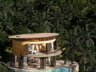 Комплекс вилл с бассейнами и видом на море, Самуи, Таиланд