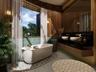 Комплекс вилл с бассейнами и видом на море, Самуи, Таиланд