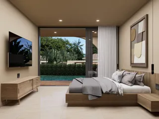 Новый комплекс вилл на первой линии у моря, в 5 минутах от пляжа, Самуи, Таиланд