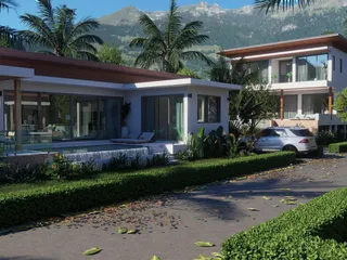 Комплекс вилл с бассейнами и садами рядом с пляжами, Самуи, Таиланд