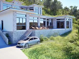 Комплекс вилл с бассейнами рядом с центром города и пляжем, Самуи, Таиланд