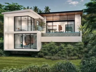 Комплекс вилл с бассейнами и садами в 2 минутах от пляжа Ламай, Самуи, Таиланд