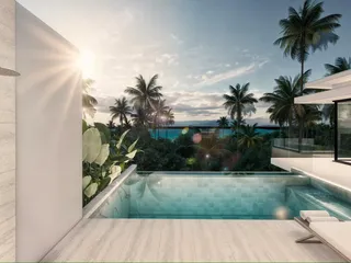 Комплекс вилл с бассейнами и садами в 2 минутах от пляжа Ламай, Самуи, Таиланд