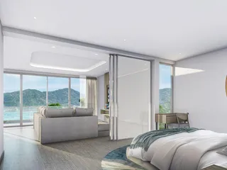 Новый жилой комплекс с бассейном, водопадом и видом на море, Пхукет, Таиланд