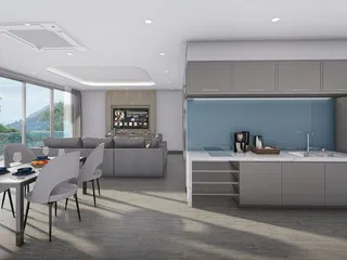 Новый жилой комплекс с бассейном, водопадом и видом на море, Пхукет, Таиланд