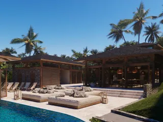 Комплекс вилл с бассейнами в живописном районе, рядом с Рыбацкой деревней, Самуи, Таиланд