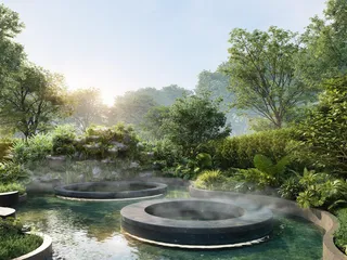 Новый проект с бассейнами и зелеными зонами в 400 метрах от пляжа Камала, Пхукет, Таиланд