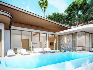 Новый комплекс вилл с бассейнами и панорамным видом на море, Чавенг Ной, Самуи, Таиланд