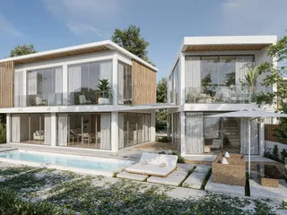 Просторные новые виллы с бассейнами и панорамным видом на океан, Самуи, Таиланд