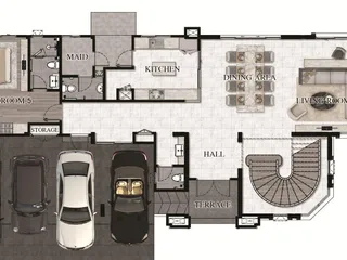 Закрытый комплекс вилл в классическом колониальном стиле, Паттайя, Таиланд