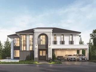 Закрытый комплекс вилл в классическом колониальном стиле, Паттайя, Таиланд