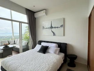 Двухспальный пентхаус с большой террасой в резиденции с бассейном и клубным домом, Самуи, Таиланд