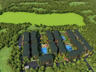 Студия в новой резиденции с бассейнами и садом, рядом с пляжем Чавенг, Самуи, Таиланд