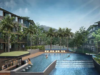 Студия в новой резиденции с бассейнами и садом, рядом с пляжем Чавенг, Самуи, Таиланд