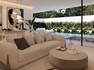 Новые односпальные виллы с бассейном рядом с пляжами, Самуи, Таиланд