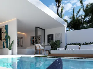 Новые односпальные виллы с бассейном рядом с пляжами, Самуи, Таиланд