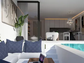 Новые односпальные виллы с бассейном рядом с пляжами, Самуи, Таиланд