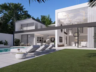 Новые трехспальные виллы с бассейнами и садами в самом сердце Чавенга, Самуи, Таиланд