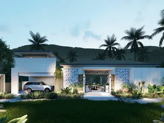 Новый комплекс вилл с бассейнами и тропическими садами в 3 минутах от пляжа Ламай, Самуи, Таиланд