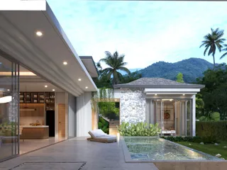 Новый комплекс современных вилл с бассейнами и садами в 3 минутах от пляжа Ламай, Самуи, Таиланд