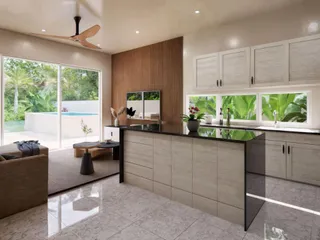 Новый комплекс вилл с бассейнами рядом с пляжем Чавенг, Самуи, Таиланд