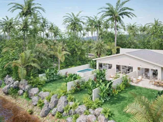 Новый комплекс вилл с бассейнами рядом с пляжем Чавенг, Самуи, Таиланд