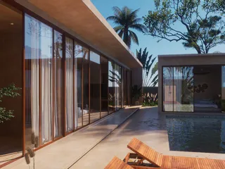 Новые виллы в зеленом районе, в 5 минутах от пляжа Маенам, Самуи, Таиланд