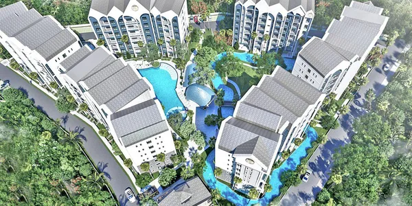 Резиденция с бассейнами и круглосуточной охраной в 250 метрах от пляжа, Пхукет, Таиланд