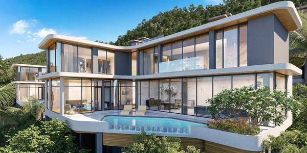 Новый комплекс вилл с видом на море, 300 метров от пляжа Найтон, Пхукет, Таиланд