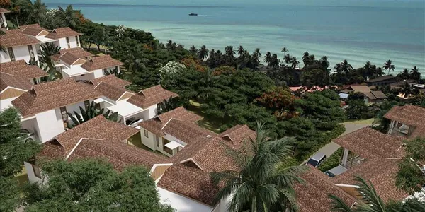 Закрытый комплекс вилл с бассейнами в 400 метрах от побережья, Самуи, Таиланд