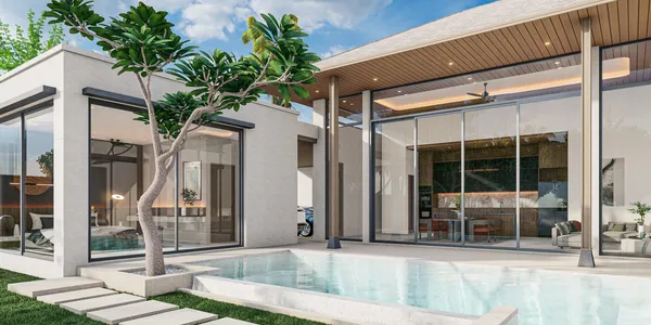 Новый комплекс современных вилл с бассейнами рядом с международной школой, Пхукет, Таиланд