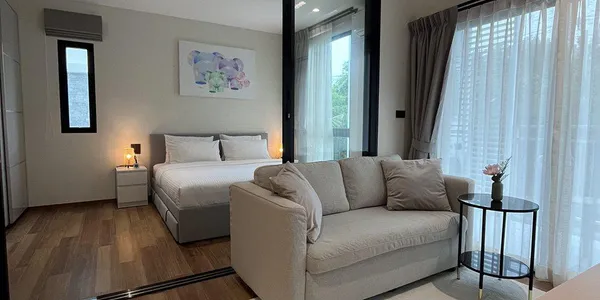 Готовая к заселению новая квартира-студия всего в 250 м от пляжа Найянг, Таланг, Таиланд