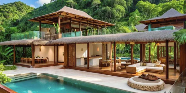 Новая вилла с бассейном и панорамными видами, Самуи, Таиланд