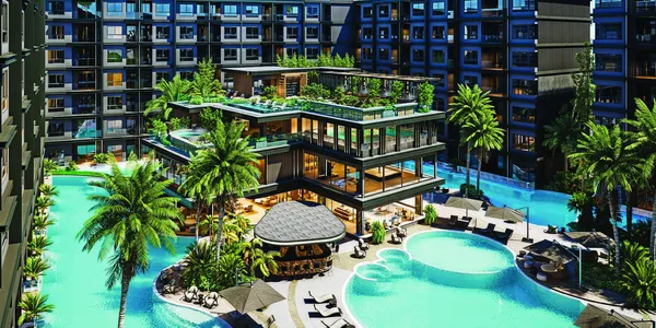 Первоклассный новый жилой комплекс с оздоровительной инфраструктурой в Паттайе, Банламунг, Таиланд