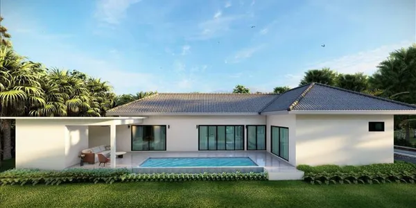 Новый комплекс вилл с бассейнами рядом с пляжем Ламай, Самуи