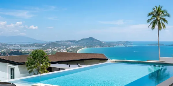 Исключительная частная резиденция с 5 спальнями и панорамным видом на море, Самуи, Таиланд