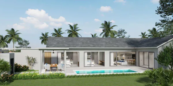 Новый комплекс вилл с бассейнами в 5 минутах от пляжа Банграк, Самуи, Таиланд