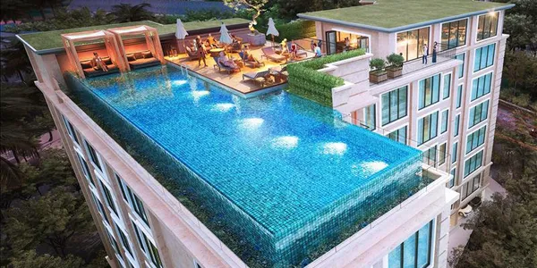 Новая резиденция с бассейном и видом на море в 600 метрах от пляжа Сурин, Пхукет, Таиланд