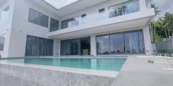 Вилла с бассейном и большой террасой в 300 метрах от пляжа Банг По, Самуи, Таиланд