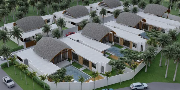 Новый комплекс вилл с бассейнами и садами, Пхукет, Таиланд