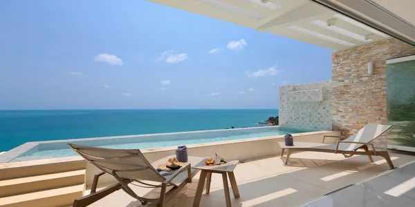 Двухэтажная вилла премиум класса с панорамным видом на море в престижном районе, Самуи, Таиланд