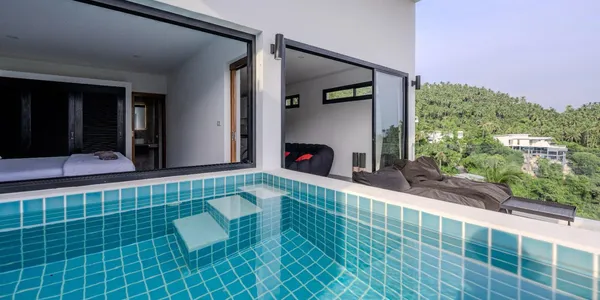 Меблированные апартаменты с собственным бассейном в малоэтажной резиденции, в 900 метрах от пляжа, Ламай, Самуи, Таиланд